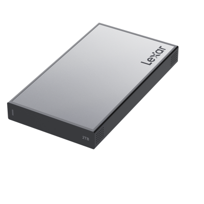 Lexar Professional Workflow Portable SSD for photographers and videographers.