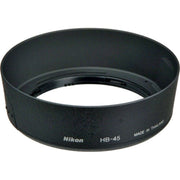 With the Nikon HB-45 Lens Hood, reducing the amount of non-essential light falling onto the front lens element, lenses can produce more saturated images.