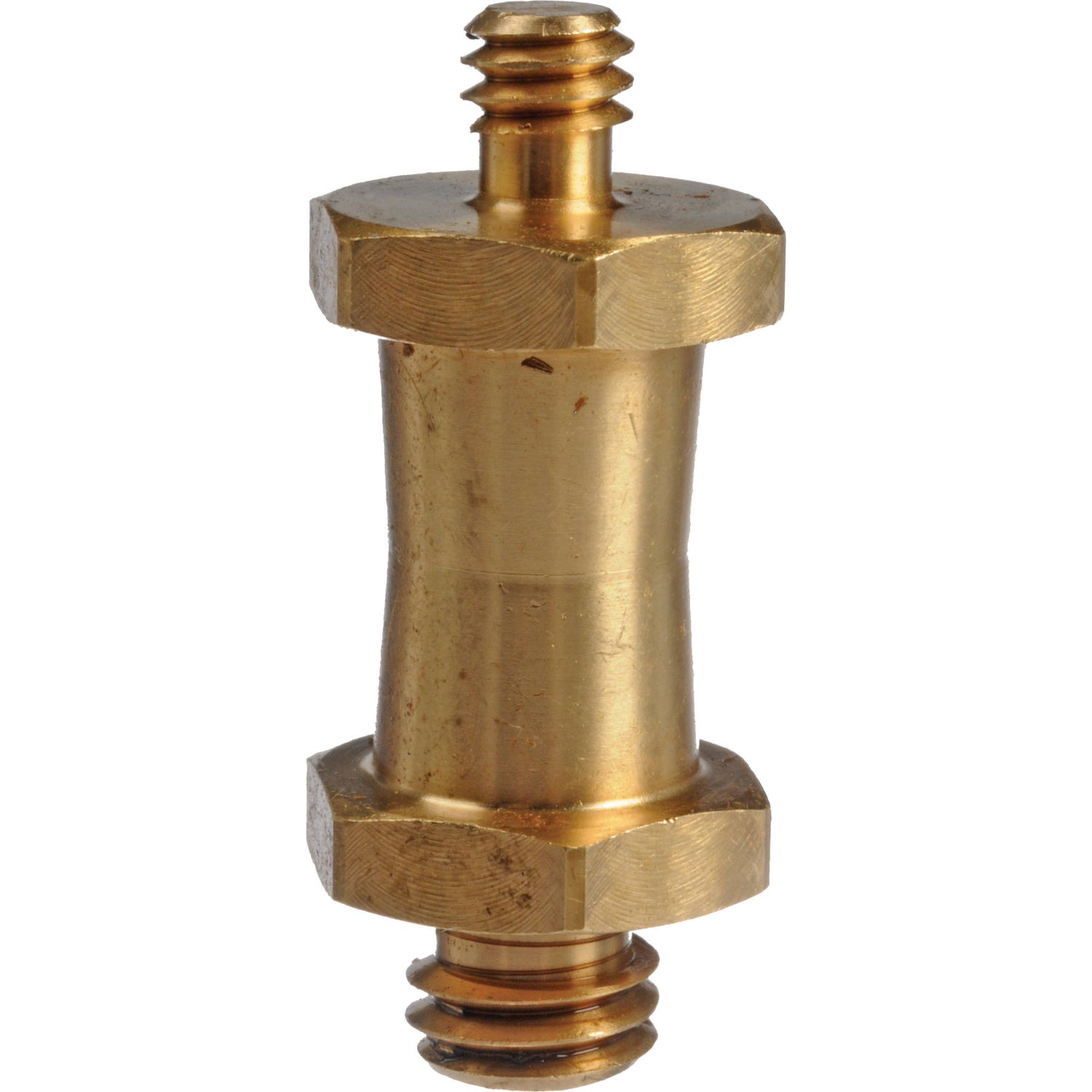 The Manfrotto 037 camera stud with 3/8" and 1/4";-20 threads fits into the 035 Super Clamp, it enables you to mount a camera on a tripod or camera head.