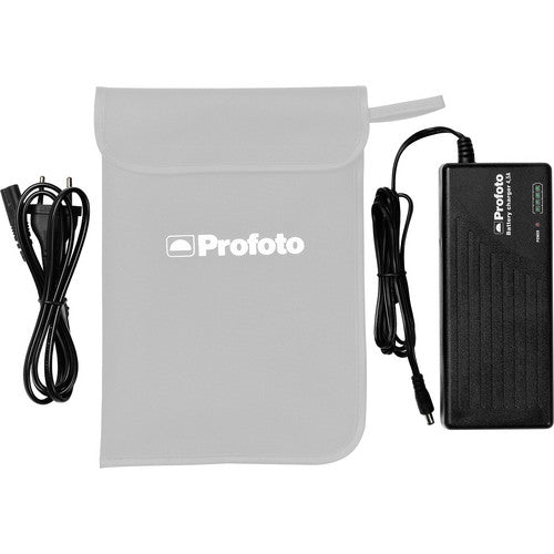 Profoto Fast Battery Charger 4.5A for B1 with power cable and LED indicator light.