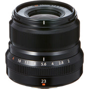 Fujifilm XF 23mm f/2 R WR Lens – compact wide-angle prime with fast f/2 aperture, weather sealing, and fast autofocus for street and travel photography.