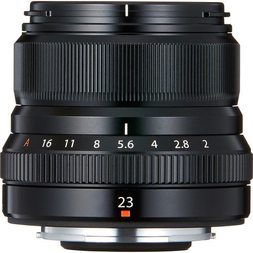 Fujifilm XF 23mm f/2 R WR Lens – compact wide-angle prime with fast f/2 aperture, weather sealing, and fast autofocus for street and travel photography.