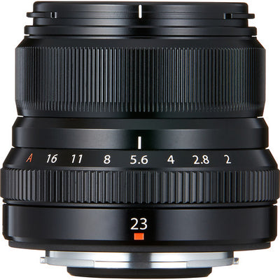 Fujifilm XF 23mm f/2 R WR Lens – compact wide-angle prime with fast f/2 aperture, weather sealing, and fast autofocus for street and travel photography.