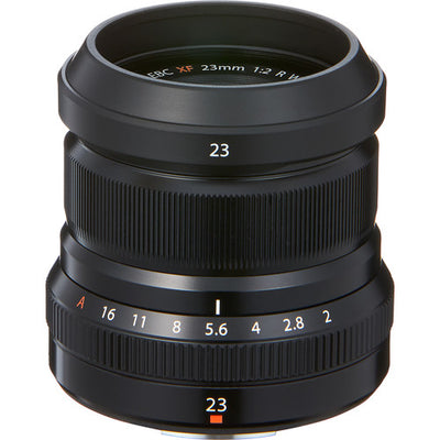 Fujifilm XF 23mm f/2 R WR Lens – compact wide-angle prime with fast f/2 aperture, weather sealing, and fast autofocus for street and travel photography.