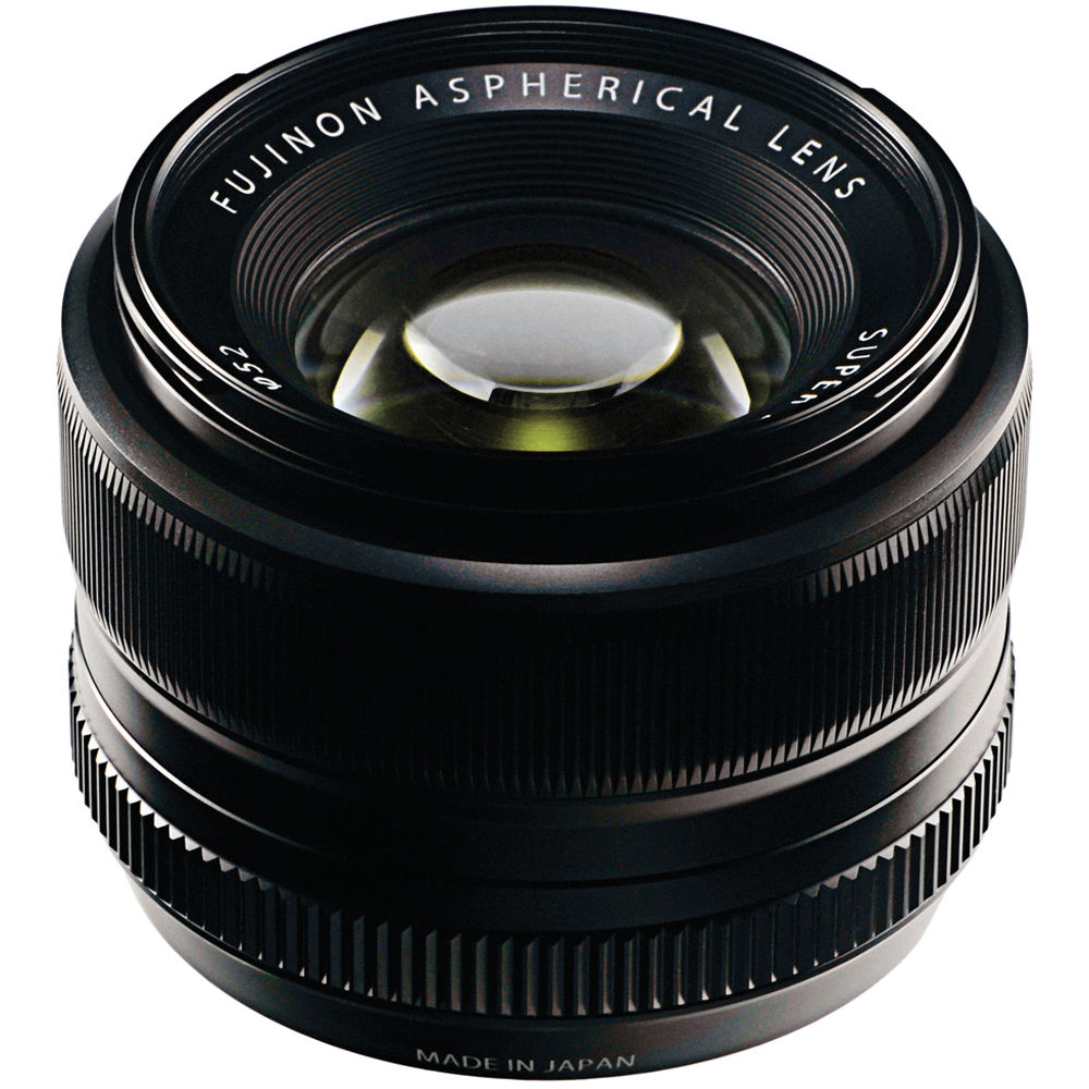Fujifilm XF 35mm f/1.4 R fast prime lens with 53mm equivalent focal length, bright f/1.4 aperture, aspherical elements, and compact design for Fujifilm X-mount cameras