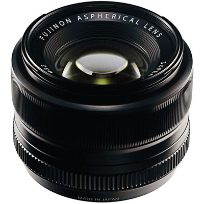 Fujifilm XF 35mm f/1.4 R fast prime lens with 53mm equivalent focal length, bright f/1.4 aperture, aspherical elements, and compact design for Fujifilm X-mount cameras