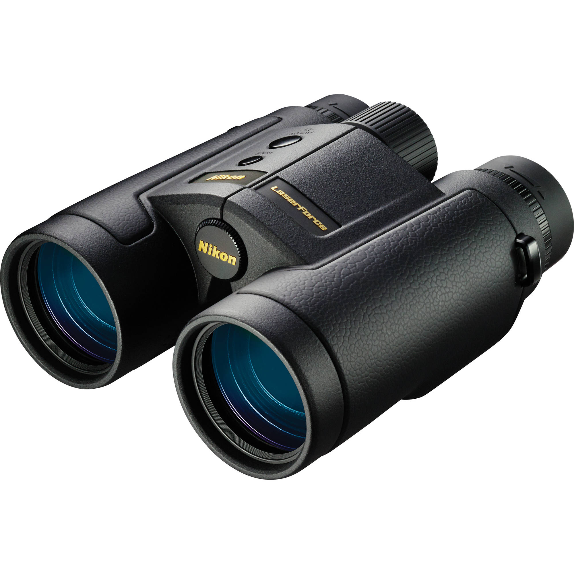 The Nikon LaserForce 10x42 Rangefinder Binoculars combines a powerful ranging tool with an all-weather optic, without being too large and bulky.