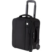 Tenba Roadie Roller 18 in black — professional carry-on camera case with padded dividers, wheels, and weather-resistant design.