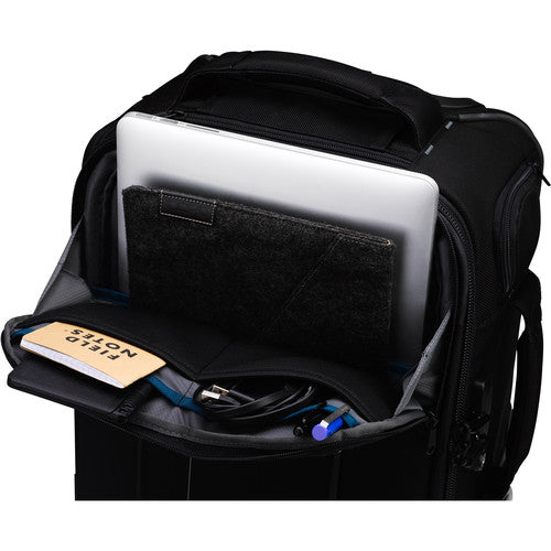 Tenba Roadie Roller 18 in black — professional carry-on camera case with padded dividers, wheels, and weather-resistant design.