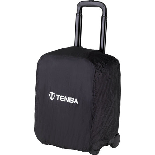 Tenba Roadie Roller 18 in black — professional carry-on camera case with padded dividers, wheels, and weather-resistant design.
