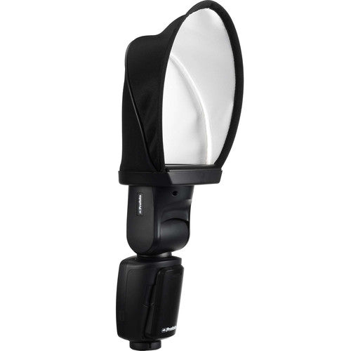 Profoto Soft Bounce Light for A1, A1X, and A10 flashes for soft, even illumination.