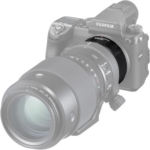 FUJIFILM GF 1.4X TC WR teleconverter for GFX medium format cameras extends focal length while preserving image quality.