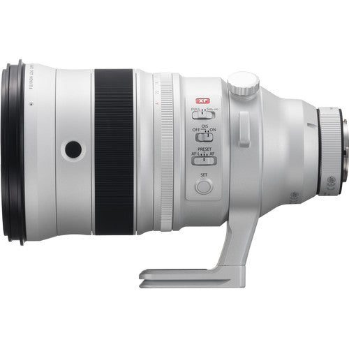 FUJIFILM XF 200mm f/2 R LM OIS WR telephoto lens with 1.4x TC F2 WR teleconverter for sports and wildlife photography.