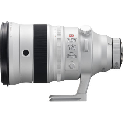 FUJIFILM XF 200mm f/2 R LM OIS WR telephoto lens with 1.4x TC F2 WR teleconverter for sports and wildlife photography.