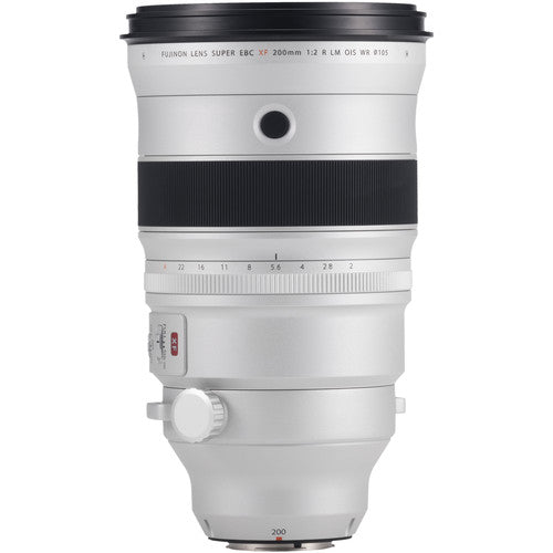 FUJIFILM XF 200mm f/2 R LM OIS WR telephoto lens with 1.4x TC F2 WR teleconverter for sports and wildlife photography.