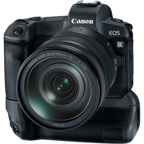 Canon BG-E22 Battery Grip for EOS R, extending battery life and improving handling for vertical and horizontal shooting.