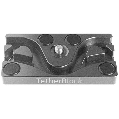 Tether Tools TetherBlock Standard for securing tethering cables to camera base.