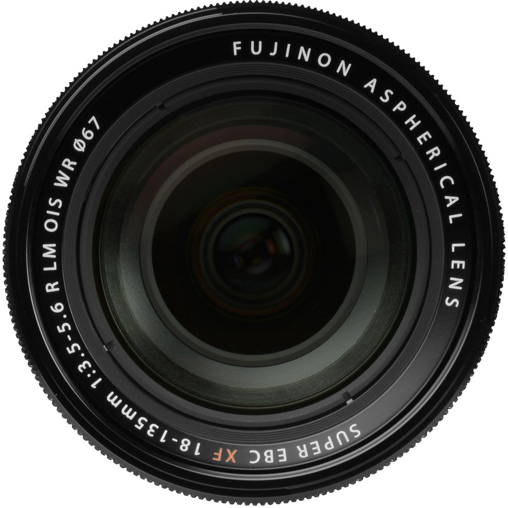 Fujinon aspherical lens with detailed text on a white background