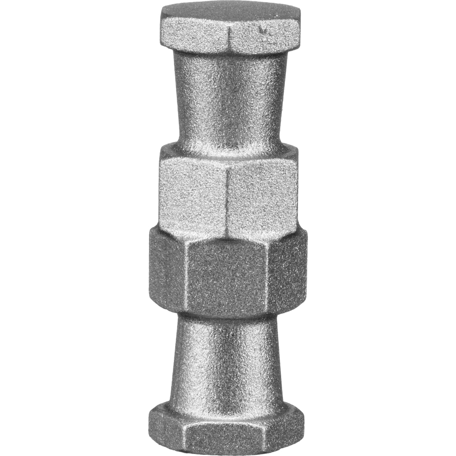 The Manfrotto 061RA Right Angle Joining Stud connects two Super Clamps at 90°, ideal for building frames or mounting heavy-duty crossbars.