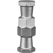 The Manfrotto 061RA Right Angle Joining Stud connects two Super Clamps at 90°, ideal for building frames or mounting heavy-duty crossbars.