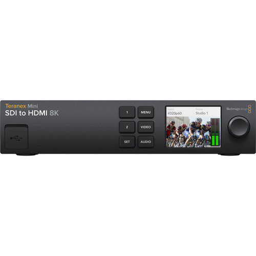 Blackmagic Design Teranex Mini SDI to HDMI 8K Converter and Monitoring Solution for professional 8K colour-accurate video monitoring.