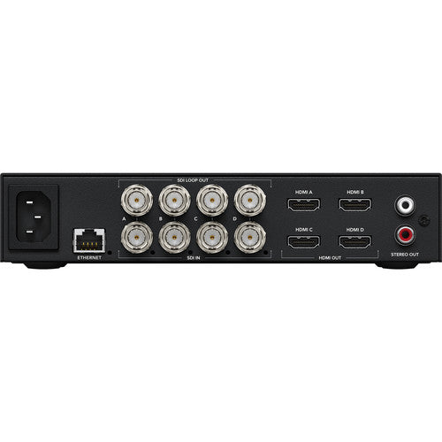 Blackmagic Design Teranex Mini SDI to HDMI 8K Converter and Monitoring Solution for professional 8K colour-accurate video monitoring.
