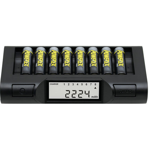 Powerex MH-C980 8-Cell Turbo Battery Charger & Analyser for AA/AAA NiMH batteries.