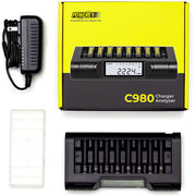 Powerex MH-C980 8-Cell Turbo Battery Charger & Analyser for AA/AAA NiMH batteries.