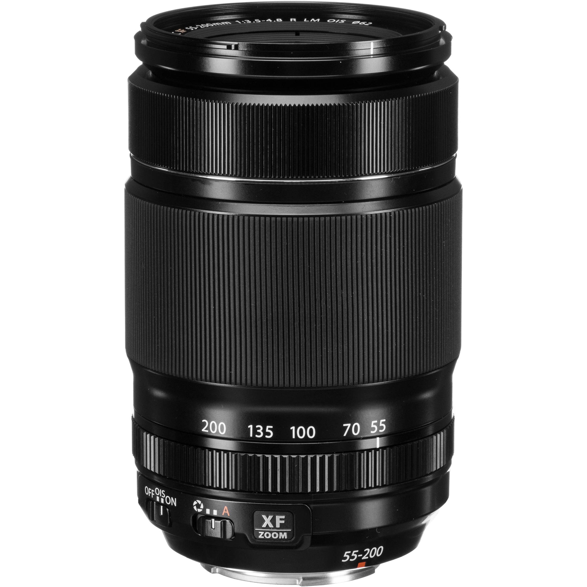 Fujifilm XF 55-200mm f/3.5-4.8 R LM OIS telephoto zoom lens with optical image stabilization, fast autofocus, and 84-305mm equivalent focal length for X-mount mirrorless cameras.