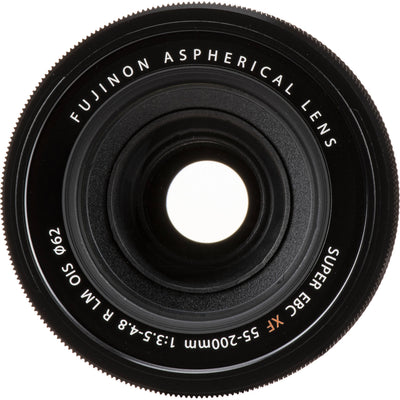 Fujifilm XF 55-200mm f/3.5-4.8 R LM OIS telephoto zoom lens with optical image stabilization, fast autofocus, and 84-305mm equivalent focal length for X-mount mirrorless cameras.