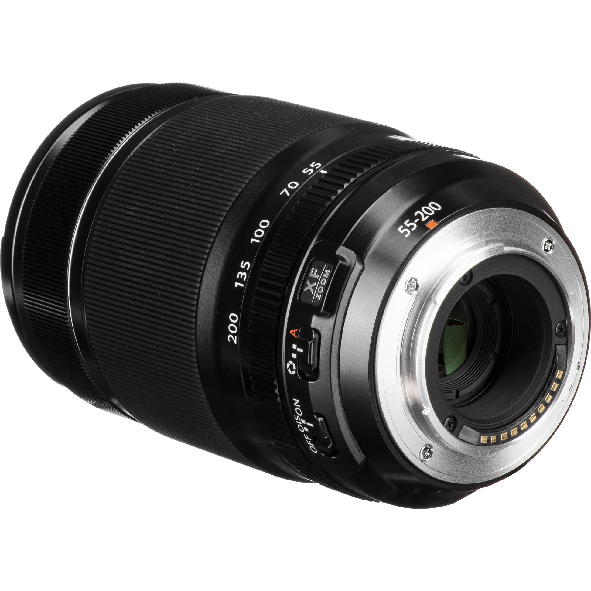Fujifilm XF 55-200mm f/3.5-4.8 R LM OIS telephoto zoom lens with optical image stabilization, fast autofocus, and 84-305mm equivalent focal length for X-mount mirrorless cameras.
