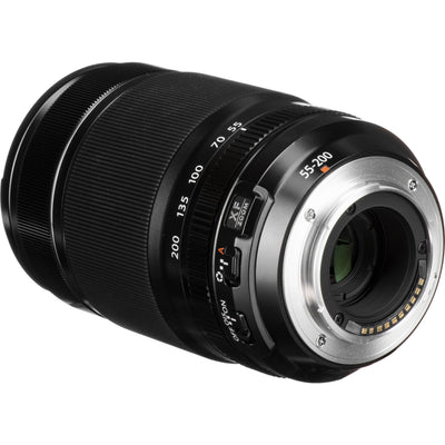 Fujifilm XF 55-200mm f/3.5-4.8 R LM OIS telephoto zoom lens with optical image stabilization, fast autofocus, and 84-305mm equivalent focal length for X-mount mirrorless cameras.