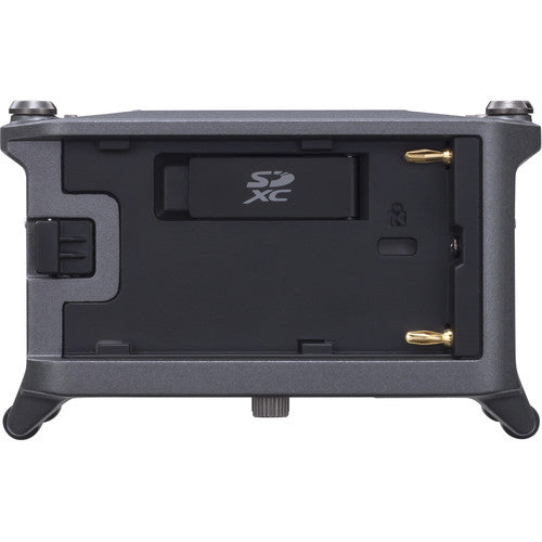 Zoom F6 Field Recorder with 6 XLR inputs and 32-bit float audio recording for professional film and field sound.