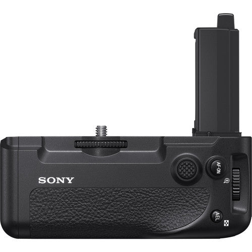 Sony VG-C4EM Vertical Grip for α9 II and α7R IV cameras. Extends battery life, improves grip, and provides vertical shooting controls.