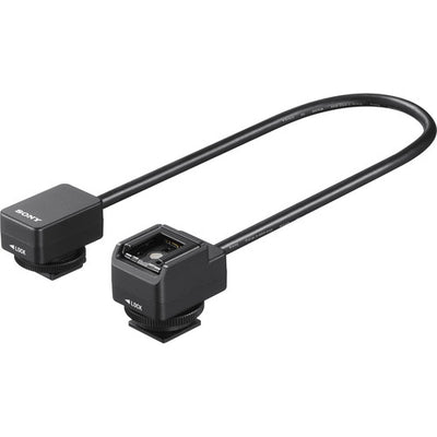 Sony XLR-K3M Dual-Channel XLR Audio Adaptor with Shotgun Microphone for professional sound recording on compatible Sony cameras.