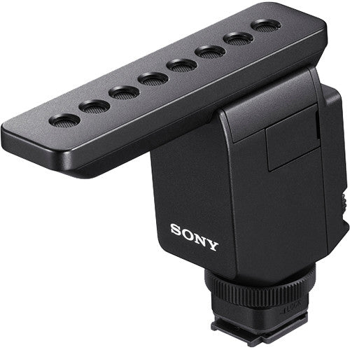 Sony ECM-B1M compact camera-mounted shotgun microphone with Multi Interface Shoe for digital audio transmission.