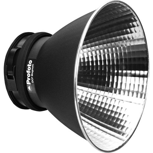 Profoto OCF Magnum Reflector for powerful, focused light output with portable flash systems.