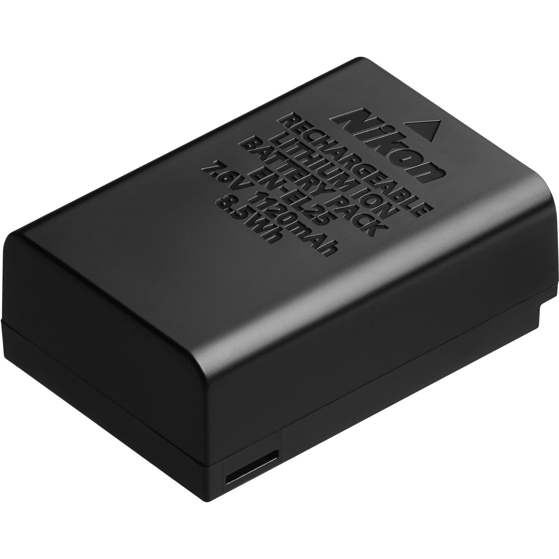 Power the Nikon Z 50 mirrorless camera with the Nikon EN-EL25 Rechargeable Lithium-Ion Battery, which serves as a spare or replacement.
