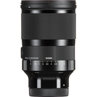 Sigma 35mm f/1.2 DG DN Art Lens for Sony E — premium full-frame lens with f/1.2 aperture, outstanding sharpness, and creamy bokeh.