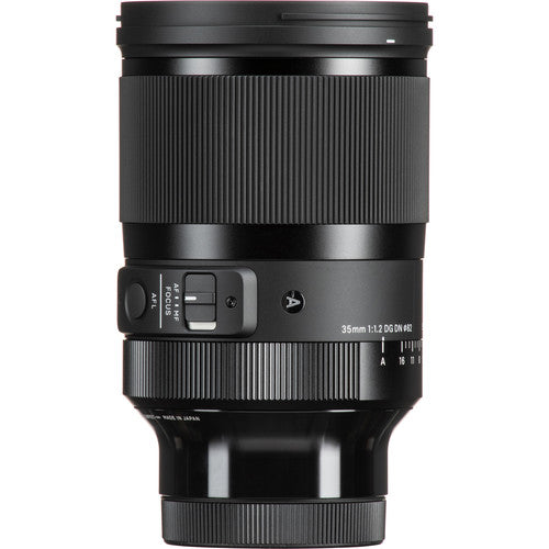 Sigma 35mm f/1.2 DG DN Art Lens for Sony E — premium full-frame lens with f/1.2 aperture, outstanding sharpness, and creamy bokeh.