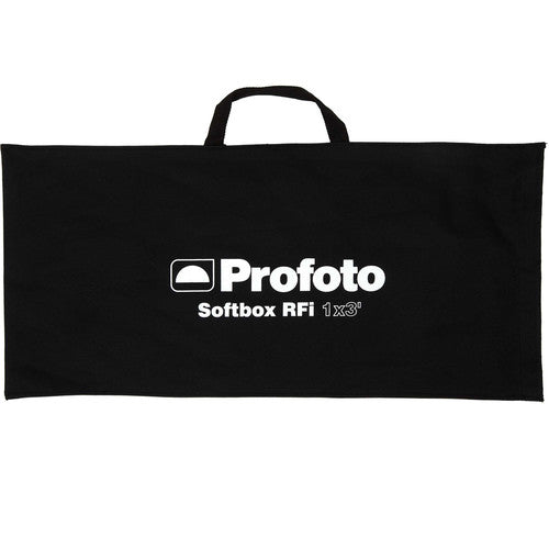 Profoto RFi 1x4 ft strip softbox for soft, directional studio lighting.