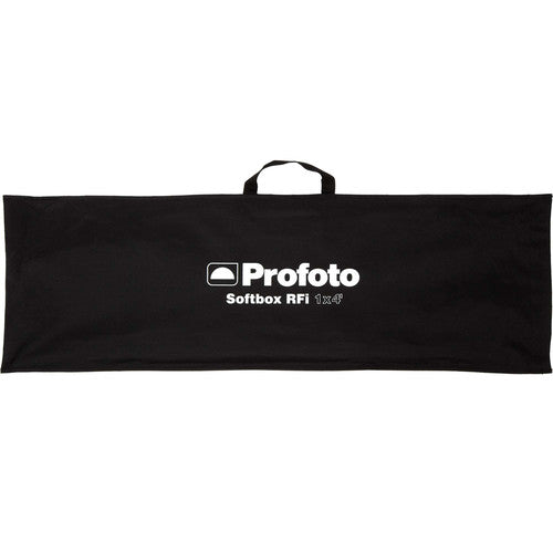 Profoto RFi 1x4 ft strip softbox for soft, directional studio lighting.