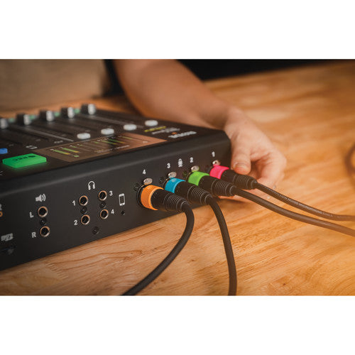 RODE XLR-ID Coloured Identification Rings — set of 8 coloured XLR cable markers for easy channel identification.