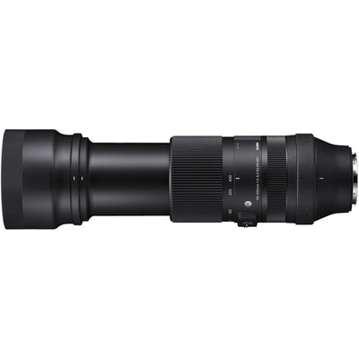 Sigma 100-400mm f/5-6.3 DG DN telephoto zoom lens for full-frame mirrorless cameras with contemporary design.
