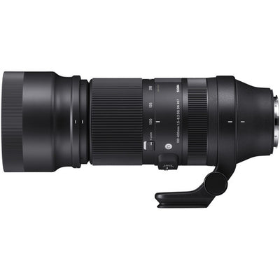 Sigma 100-400mm f/5-6.3 DG DN telephoto zoom lens for full-frame mirrorless cameras with contemporary design.
