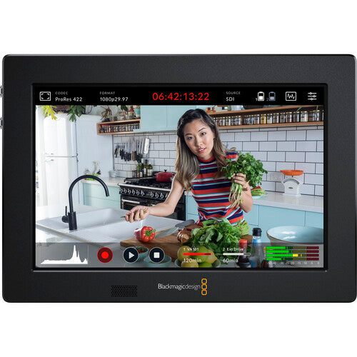 Blackmagic Design Video Assist 7-Inch 3G-SDI/HDMI external monitor and recorder.