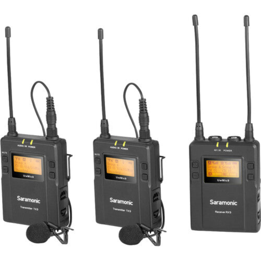 This 2-person wireless lavalier microphone system provides vloggers and content creators with a cost-effective yet quality and easy-to-use UHF system.