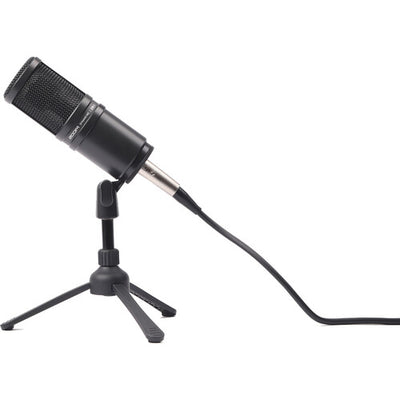 Zoom ZDM-1 Podcast Mic Pack with dynamic microphone, studio headphones, stand, cable, and windscreen — ideal for podcasting and streaming.