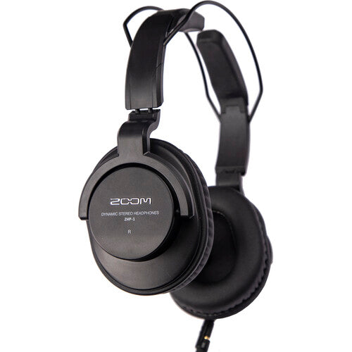 Zoom ZDM-1 Podcast Mic Pack with dynamic microphone, studio headphones, stand, cable, and windscreen — ideal for podcasting and streaming.
