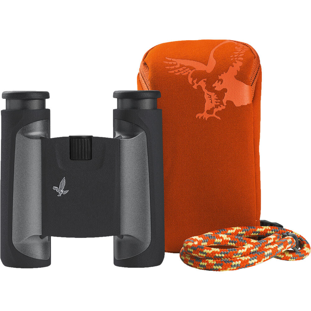 The Anthracite Swarovski CL 8x25 Pocket Binoculars with Mountain Accessory Pack offers unique optical quality of the highest order in the compact range.